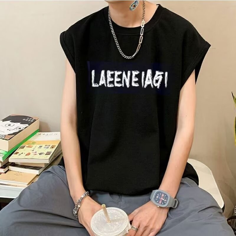 Men232025Basketball fitness man2024  Trendy Brand Summer Vest T T-shirt Short Sleeve New NEW2025Spor