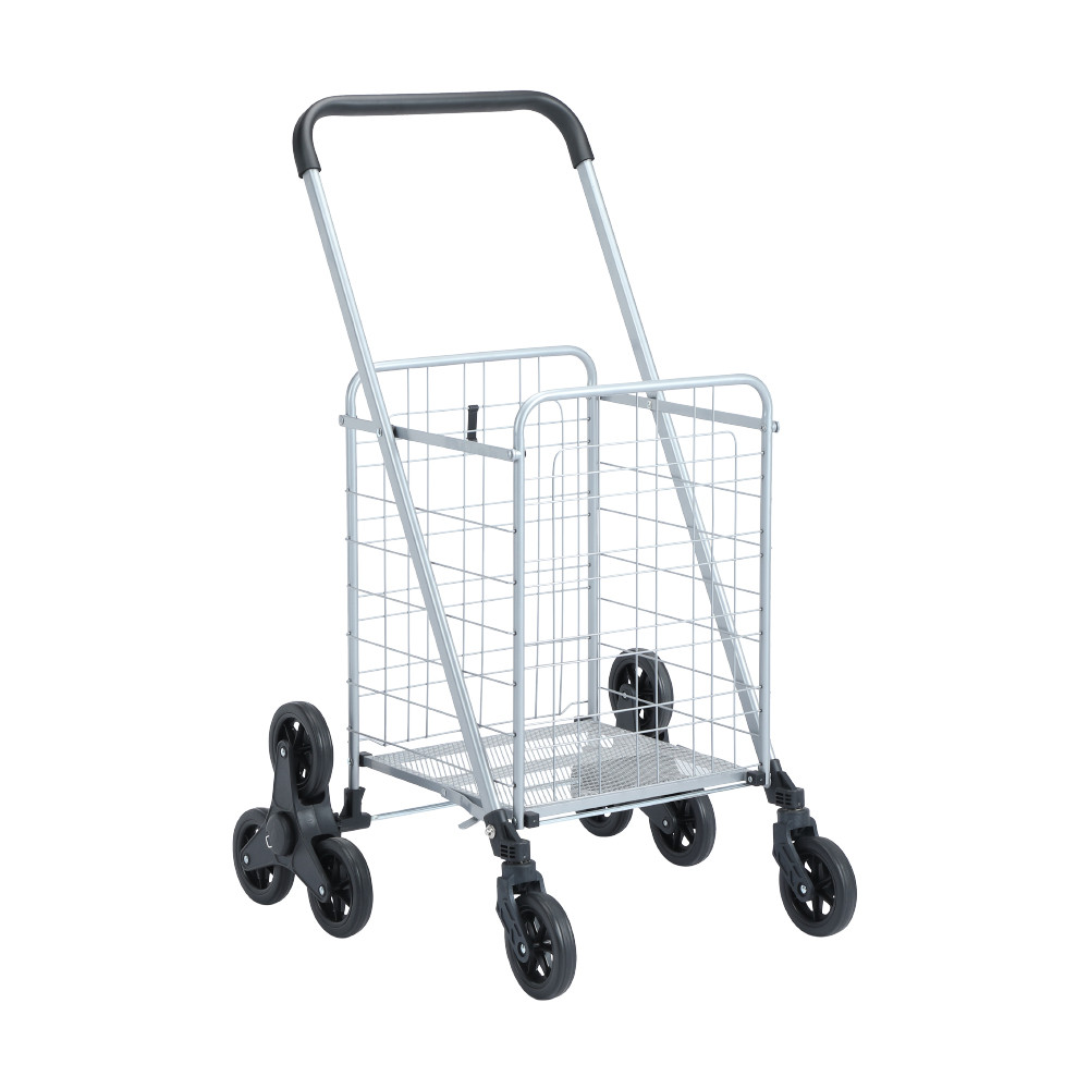 INDEX LIVING MALL รถเข็นแบบพับได้ รุ่นโจเอล ขนาด 56.5 x 60 x 95.5 ซม. – สีเงิน