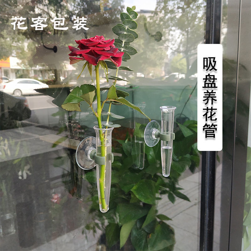 New Product#[92%Positive Rate]Suction Cup Flower Growing Tube Water Storage Tube Suction Buckle Nutr