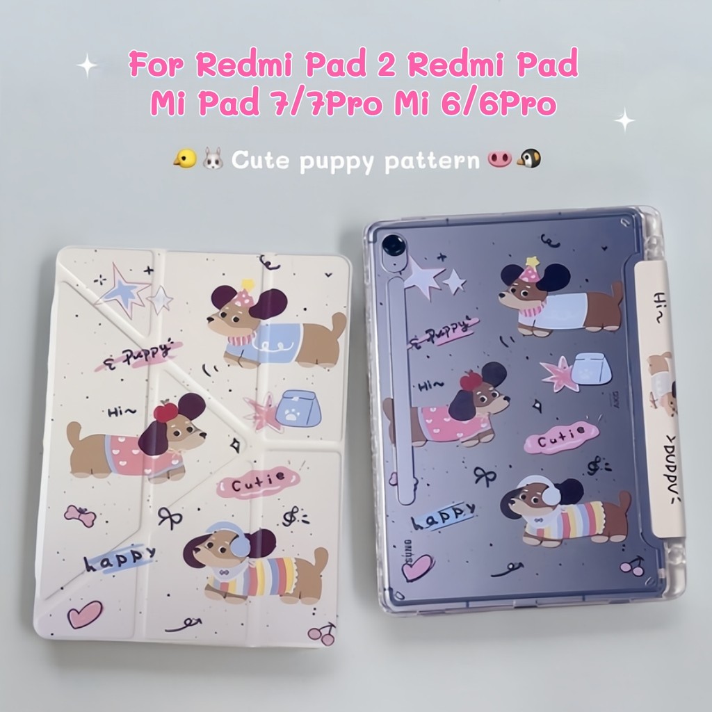 เคสแท็บเล็ตfor Xiaomi Pad 6/7 Pro Redmi Pad 2/SE/Huawei MatePad SE11/11.5 พร้อมช่องปากกา ฝาหลังใส