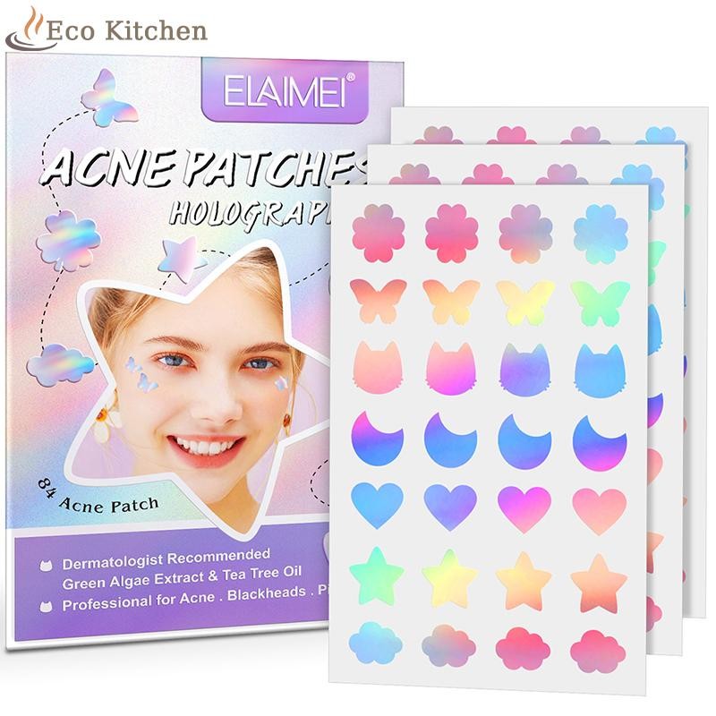 [Eco Kitchen] 84 ชิ้นแพทช์สิวที่มองไม่เห็นแพทช์สิวความงามเครื่องมือสิวสิวสิวคอนซีลเลอร์ Face Spot Sc