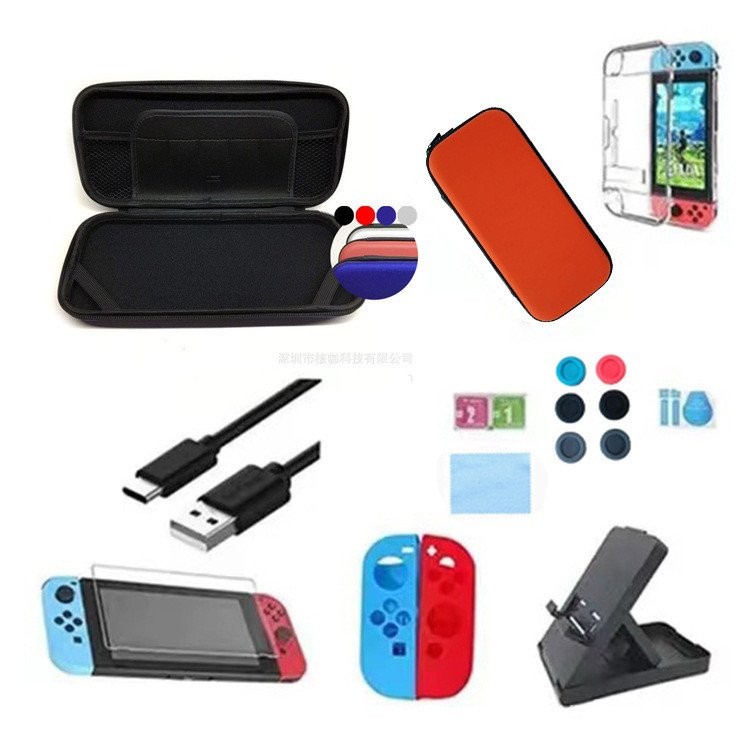 ชุดรวม Nintendo Accessories Bracket Storage Bag Crystal Case Mario เหมาะสําหรับ Host Bag switch 9R1D