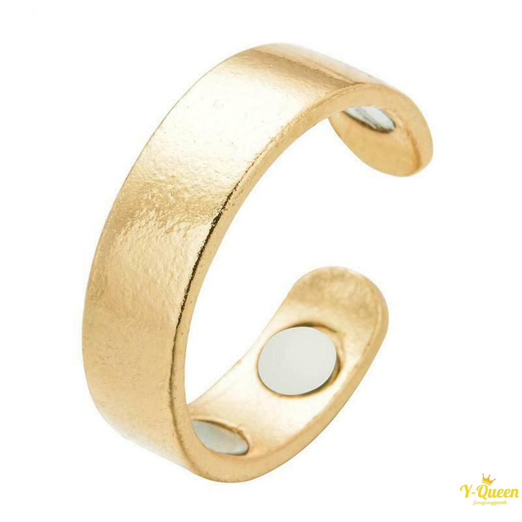 Mens Therapeutic Magnetic Ring Adjustable Open Ring Anti-snoring Jewery Gift