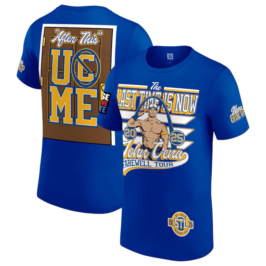 เสื้อยืดแขนสั้น WWE John Cena สำหรับผู้ชาย ทำจากผ้าฝ้ายบริสุทธิ์ 100% - รูปที่ 3