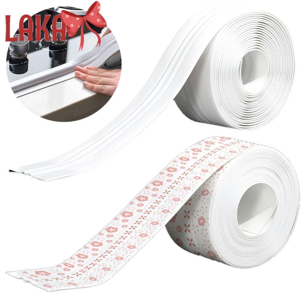 LAKA Caulk Tape, Double Line Counter Kitchen Sealant Strip, Professional สีสันโรคราน้ําค้างห้องน้ํา 