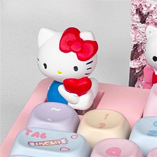 3D Love Cat KT Keycap คุณภาพสูงลักษณะคีย์บอร์ด Keycap เกมคีย…