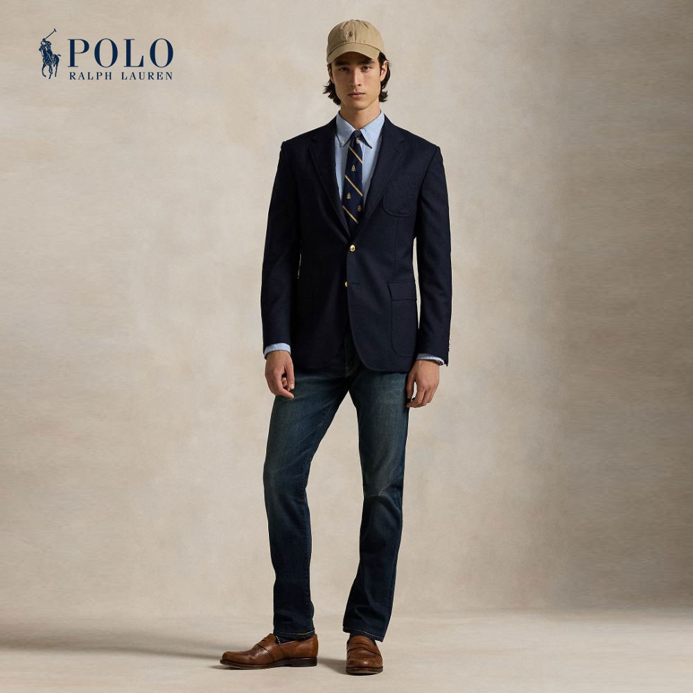 Polo Ralph Lauren กางเกงยีนส์ผู้ชาย Sullivan Slim Stretch Jean รุ่น MNPODNM10920347 สีฟ้า