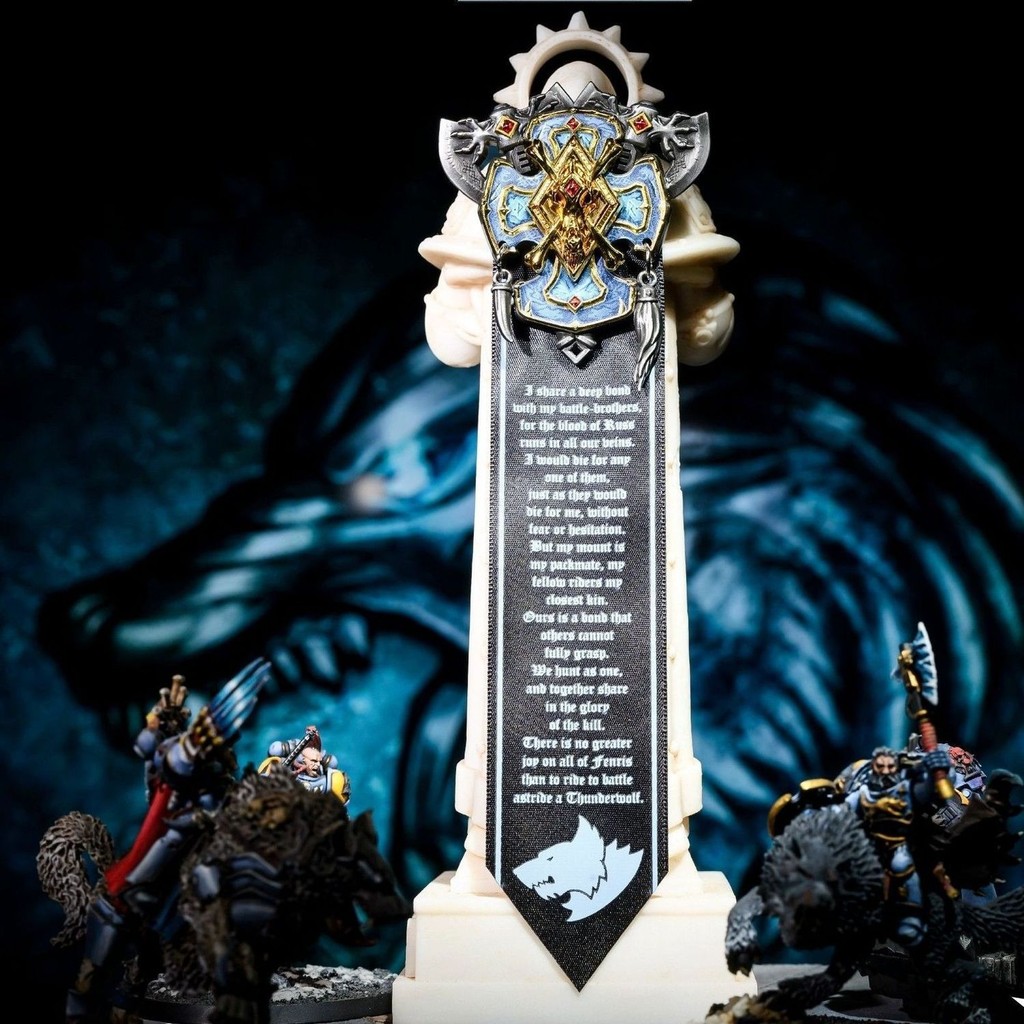 40K สินค้า Fenris Head Wolf Honor Badge Space Wild Wolf เข็มกลัด