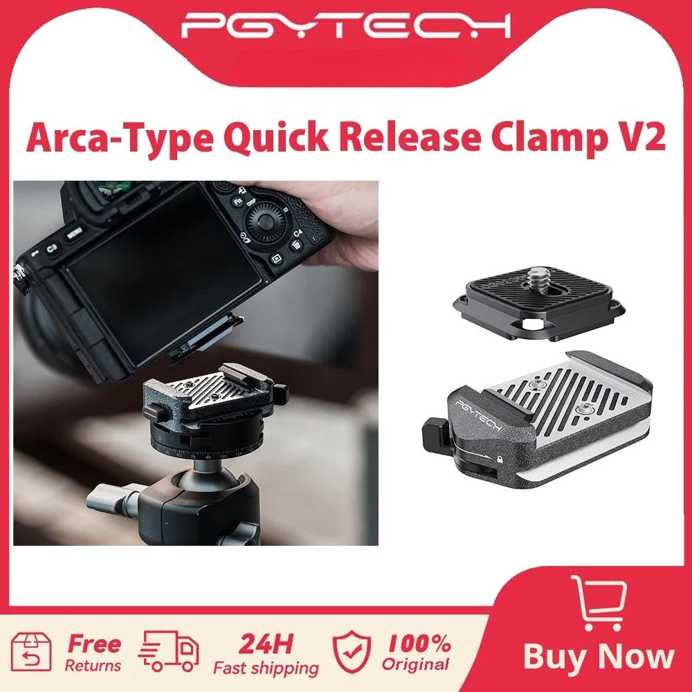 PGYTECH Arca-Type Quick Release Clamp & Plate V2 Set