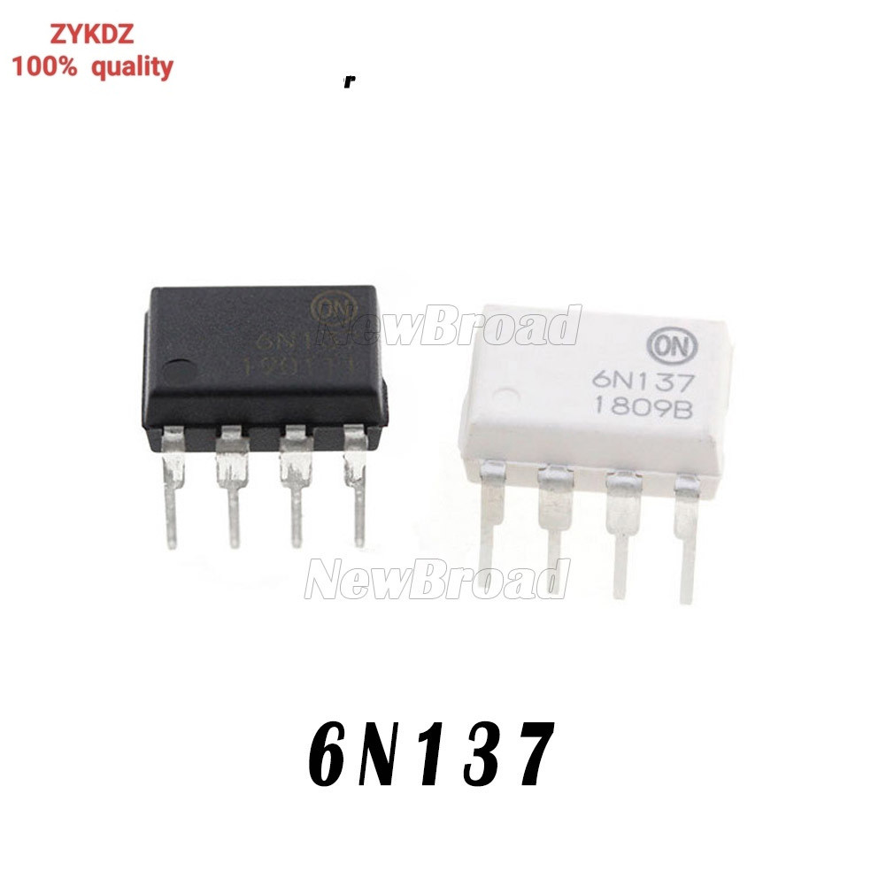 10PCS 6N137 DIP8 6N137 DIP DIP-8 IC ใหม่และต้นฉบับ