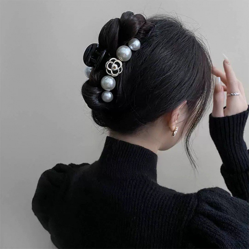 กิ๊บติดผม.camellia pearl high-end สำหรับผู้หญิงในฤดูใบไม้ร่วงและหนาว