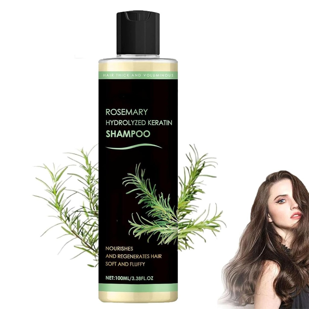 Rosemary Hydrolyzed Keratin Shampoo,100ml Organic Rosemary Shampoo,Shampoo Rosemary Leaf Oil,Rosemar