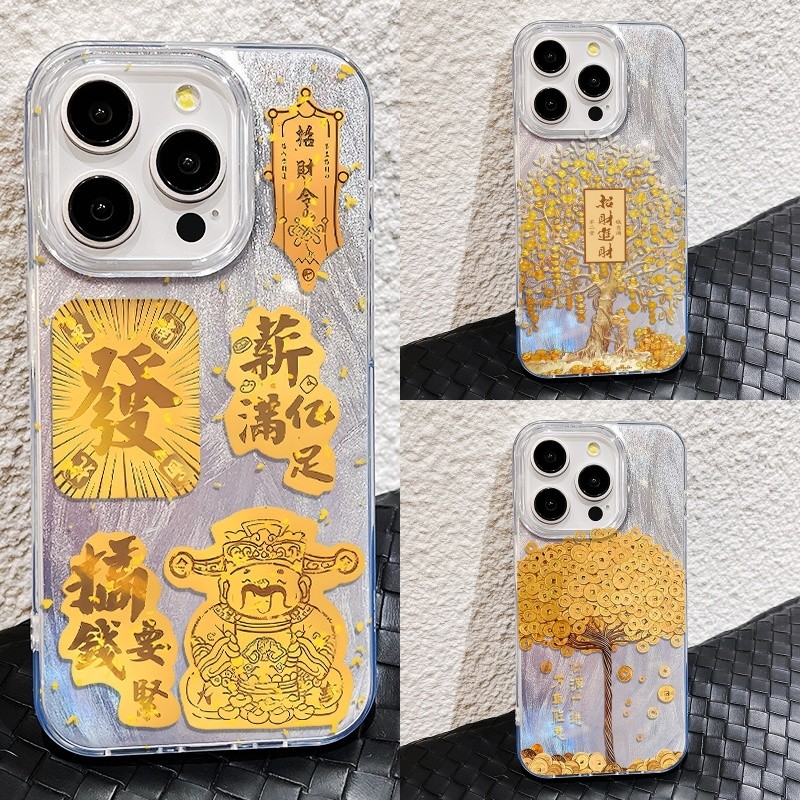 เคส สำหรับ OPPO Reno 16F 16 15F 14F 13F 12F 11F 15 14 12 13 11 F 10 8 7 Pro max Plus 8T หรูหราพรีเมี่ยมน่ารักRich Treeนุ่มเคสโทรศัพท์