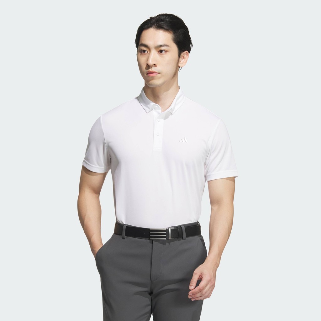 adidas กอล์ฟ เสื้อโปโลแขนสั้น AEROREADY ผู้ชาย สีขาว JE8291