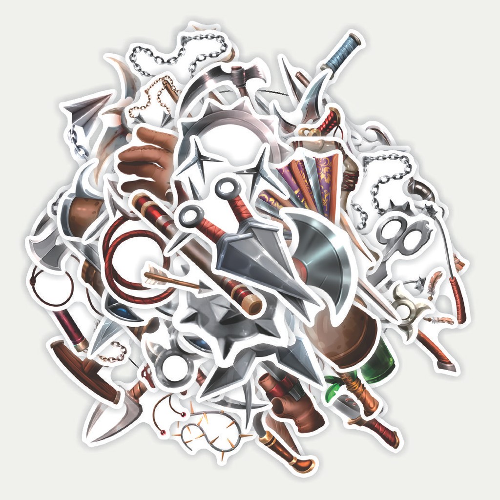 สติ๊กเกอร์แพ็ค Rpg Weapon Icon สติ๊กเกอร์ | สติ๊กเกอร์ TUMBLR | สติ๊กเกอร์แล็ปท็อปสําหรับกระเป๋าเดิน