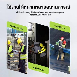 F09 เสื้อกั๊กสะท้อนแสง เสื้อกั๊กเซฟตี้ Reflective Safety Vest เพิ่มความปลอดภัยในการทำงาน การออกแบบที่พิถีพิถัน
