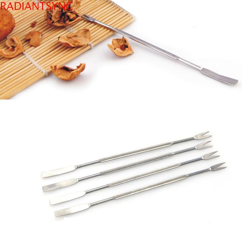 RADIANTSYNC Pin Handy Helper Nut ที่มีประโยชน์ Crab เข็มสแตนเลสแฟชั่น 4 ชิ้น Seafood Sheller ส้อม