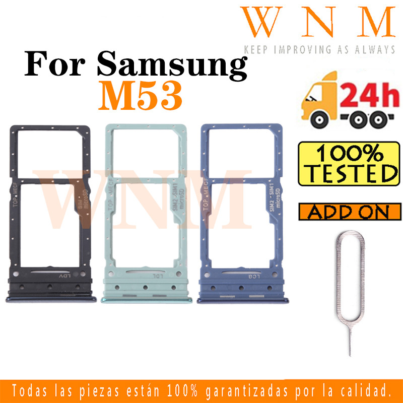 สําหรับ Samsung Galaxy M53 M536B ซิมการ์ดถาดซิมการ์ดช่องใส่การ์ดผู้ถือการ์ด Reader SD Slot อะแดปเตอร