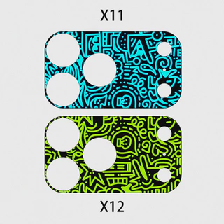[2 ชิ้น] สําหรับ iPhone 17 Pro/17 Pro Max DIY Soft Frosted กล้องสติกเกอร์กระดาษฟิล์ม/การพิมพ์ Graffiti Anti-scratch กล้อง Protector