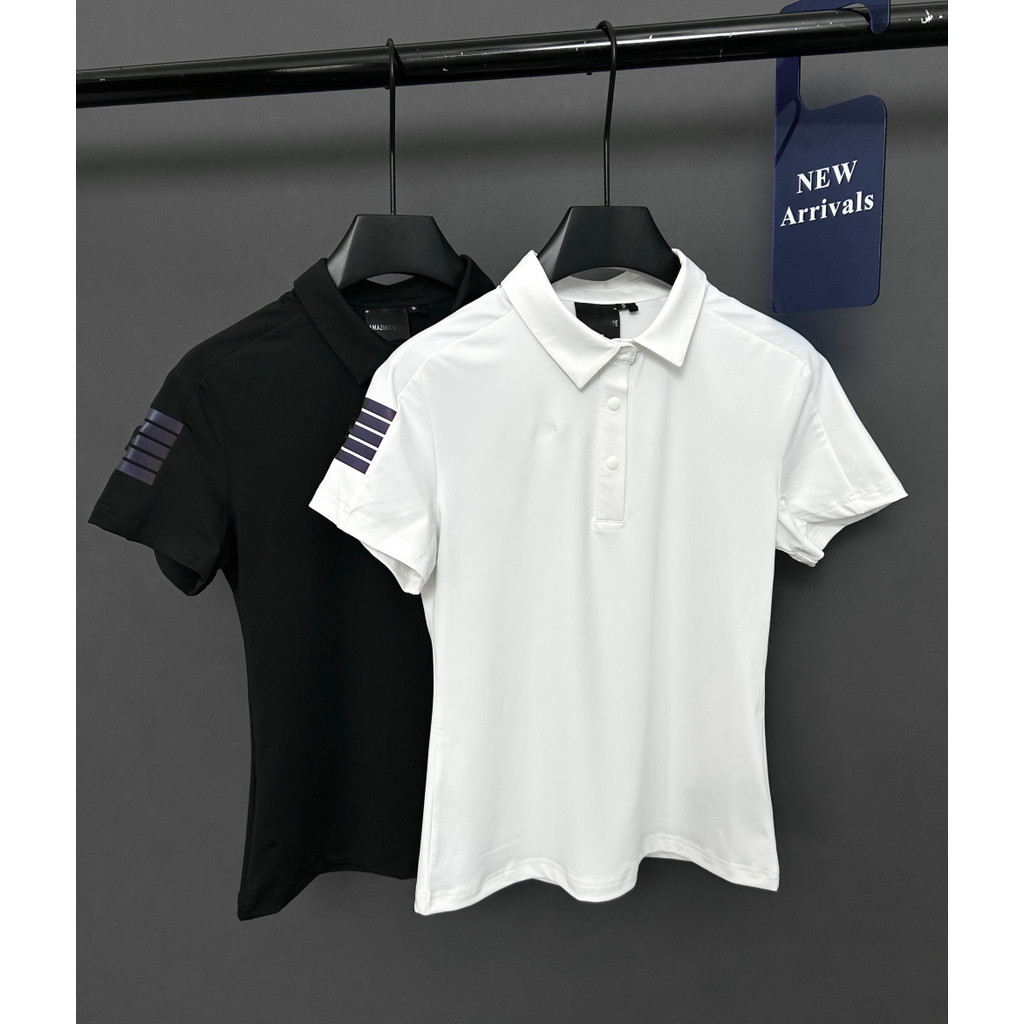 [AMG] 2025 Golf Ladies Top Slim-fit ดูดซับเหงื่อแฟชั่นทุกการแข่งขันกีฬาเสื้อยืด AT2520 77DX