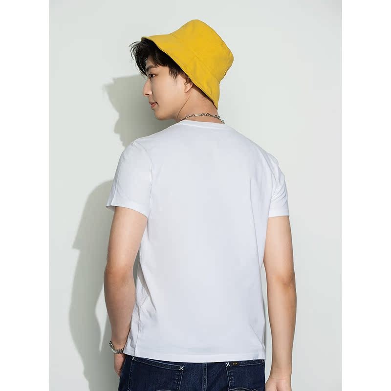 Lee Shopping Mall เสื้อยืดแขนสั้นหลากสี ออกแบบรอบคอกับโลโก้ สไตล์โมเดิร์น LMT0036653RX