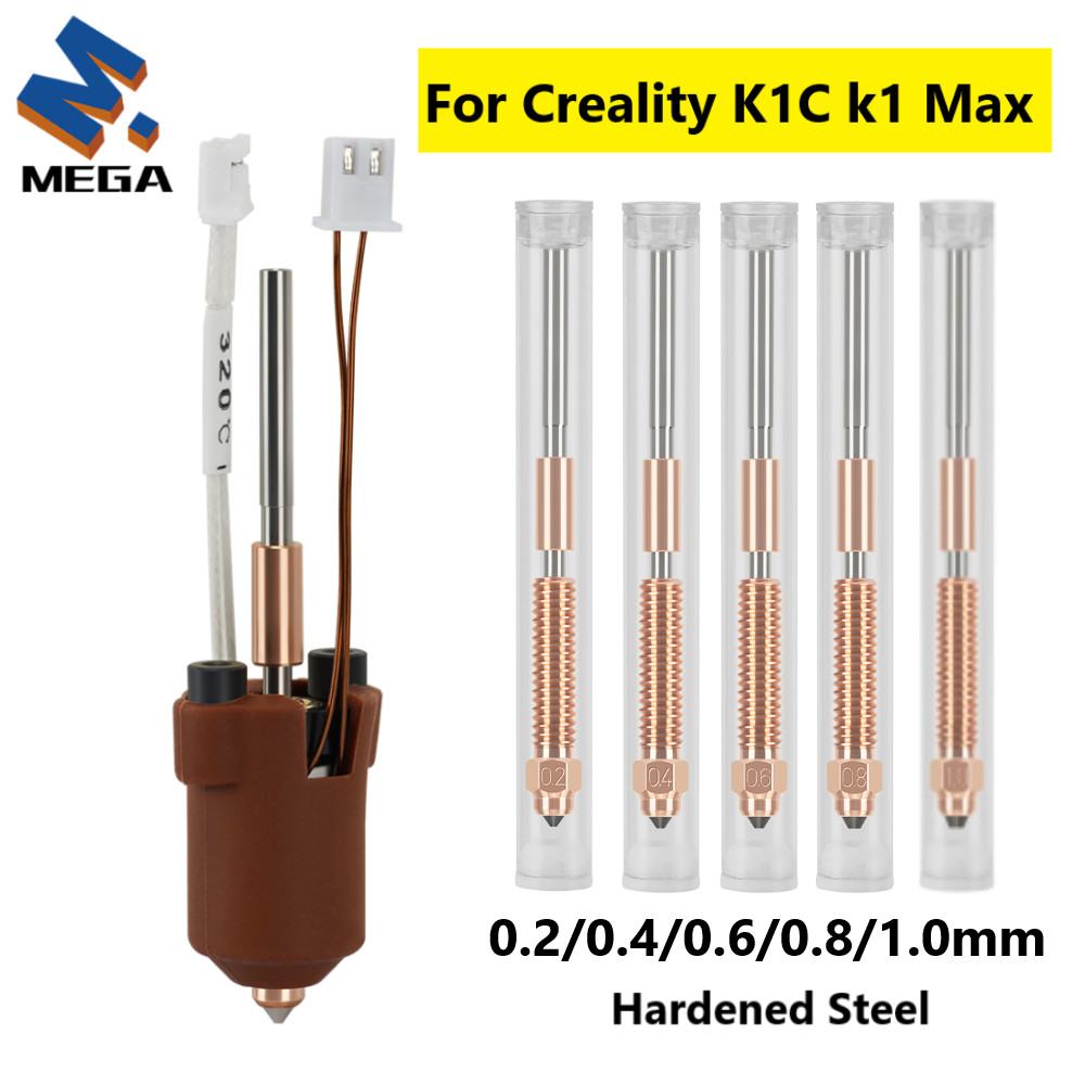 For Creality K1C K1 Max Hotend Ceramic Heating Block Kit 3D Printer Parts Quick-Swap Nozzle Kit Heat
