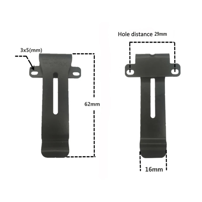 5X คลิปหนีบเข็มขัดวิทยุ, สําหรับ Kenwood TK 208 TK 308 22AT, สําหรับ Baofeng BF 888S BF 666s