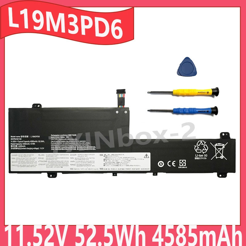 L19M3PD6 11.52V 52.5Wh 4585mAh OEM แบตเตอรี่แล็ปท็อปสําหรับ Lenovo IdeaPad Flex 5 14IIL05 14ITL05 14