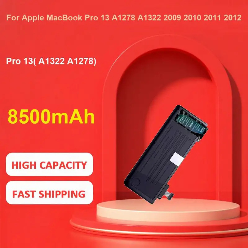 Pro 13 (A1322 A1278) แบตเตอรี่แล็ปท็อปสําหรับApple MacBook Pro 13 A1278 A1322 2009 2010 2011 2012 รุ