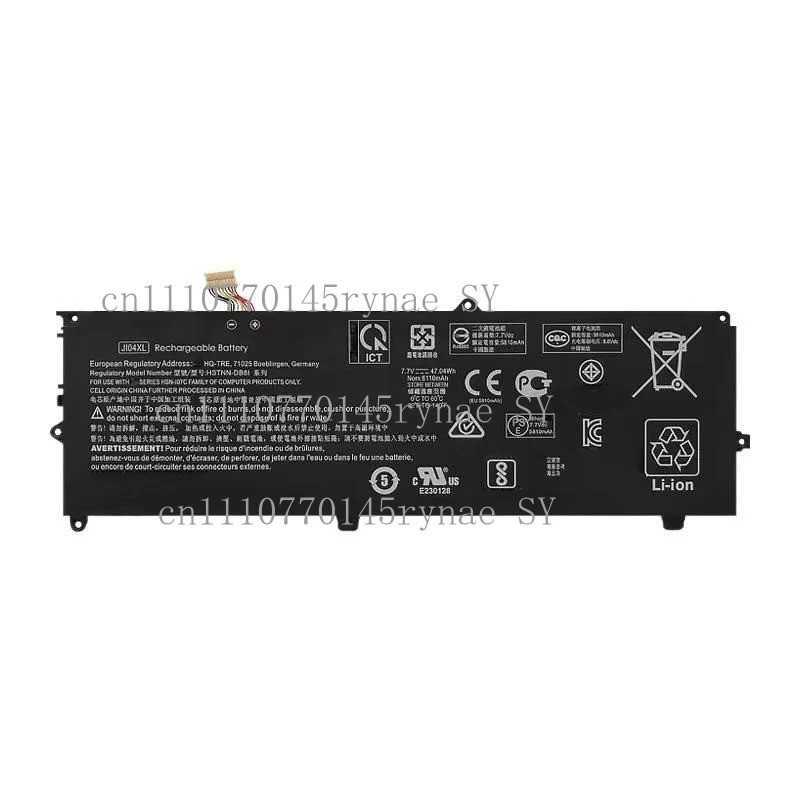 ใหม่ 47.04Wh JI04XL J104XL แบตเตอรี่แล็ปท็อปสําหรับ HP EliteBook X2 1012 G1 G2 901247-855 901307-541