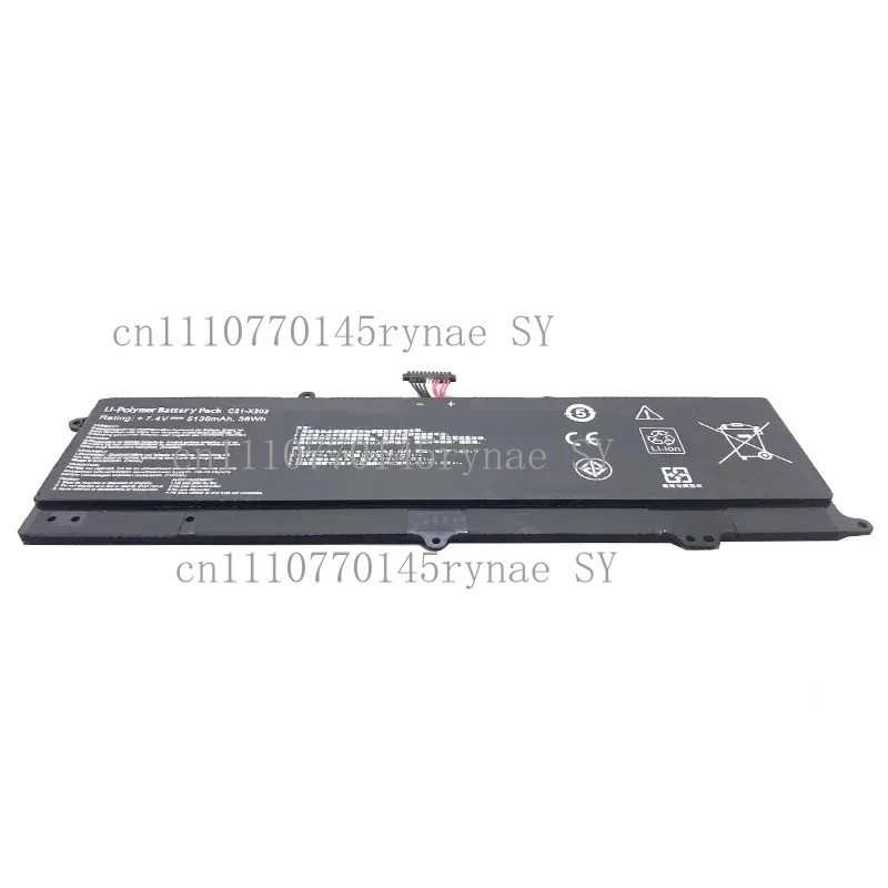 5136mAh C21-X202 แบตเตอรี่โน๊ตบุ๊คสําหรับ ASUS S200 S200E X201 X201E X202 X202E VivoBook S200E-CT209
