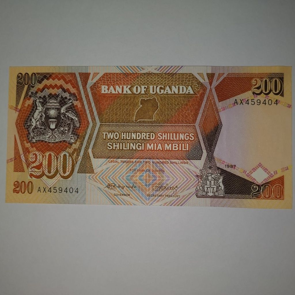 Uganda 1987 200 เปลี่ยนธนบัตรใหม่เอี่ยม vfrt6014