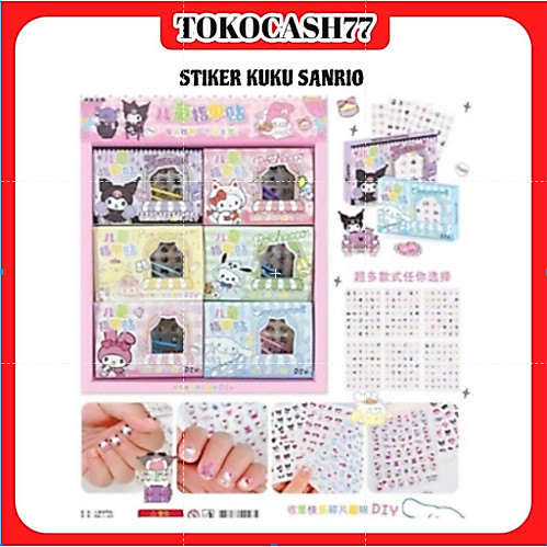 SANRIO CHARACTER CHILDRENS NAIL STICKERS / CUTE SANRIO CARTOON MOTIF CHILDRENS NAIL STICKERS