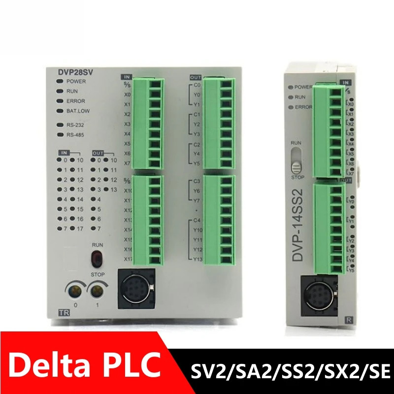 Delta PLC DVP SA2 SE SS2 SX2 SX2 Series DVP12SS211S DVP14SS211R DVP28SS211T DVP20SX211R DVP28SA211T 