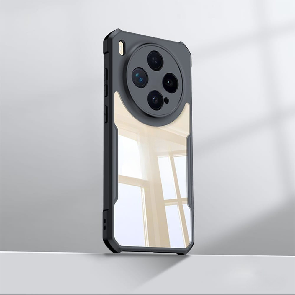 CASE VIVO X300 / VIVO X300 PRO CASE TRANSPARENT CLEAR FUSION ANTI SHOCKPROOF BLACK
