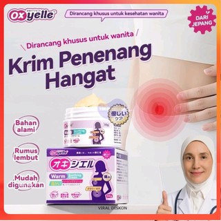 OXYELLE Gel Herbal Original Krim Hangat Perut Wanita Sensasi Hangat Alami Untuk Perawatan Harian