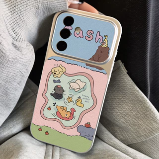 เคสซัมซุง For Samsung A57 A37 A27 A17 A07 A56 A55 A05S A52 A26 A54 5G S26 S25 S24 Ultra S23 FE เคสนิ่มลายหนังแกะ สีพื้น