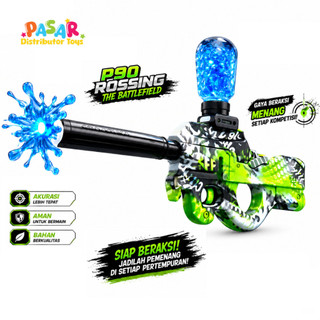 Mainan Anak P90 ROSSING THE BATTLEFIELD 15921-2 Mainan Tembakan Anak Battle Storm Water Bubble Seru