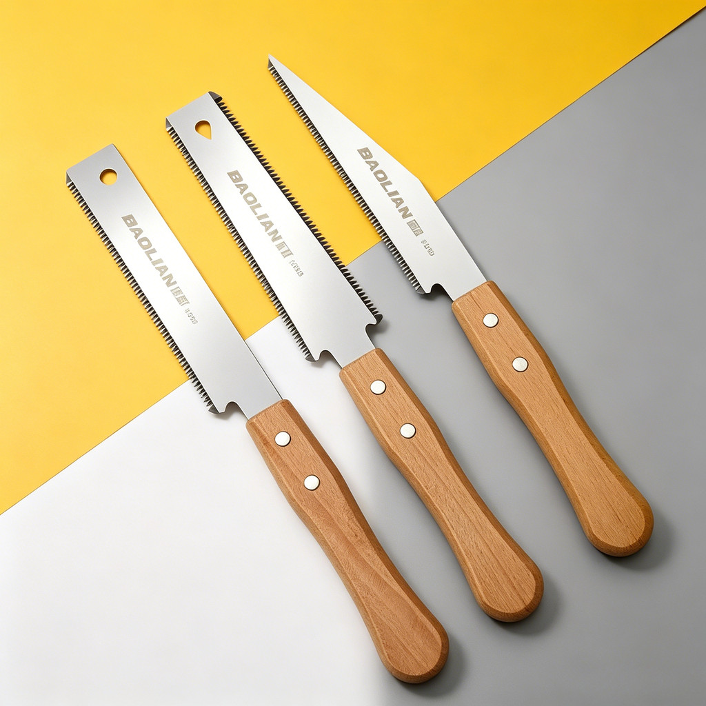 ALCSingle Face Wood Saw ใบมีดเหล็กแข็ง Ergonomic Wood Grip สําหรับตัดไม้ในครัวเรือน