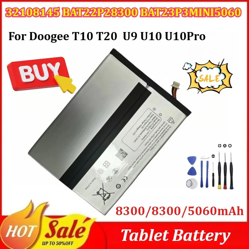 ใหม่ ใหม่ 32108145 BAT22P28300 BAT23P3MINI5060 8300/8300/5060mAh แบตเตอรี่แท็บเล็ตสําหรับ Doogee T10