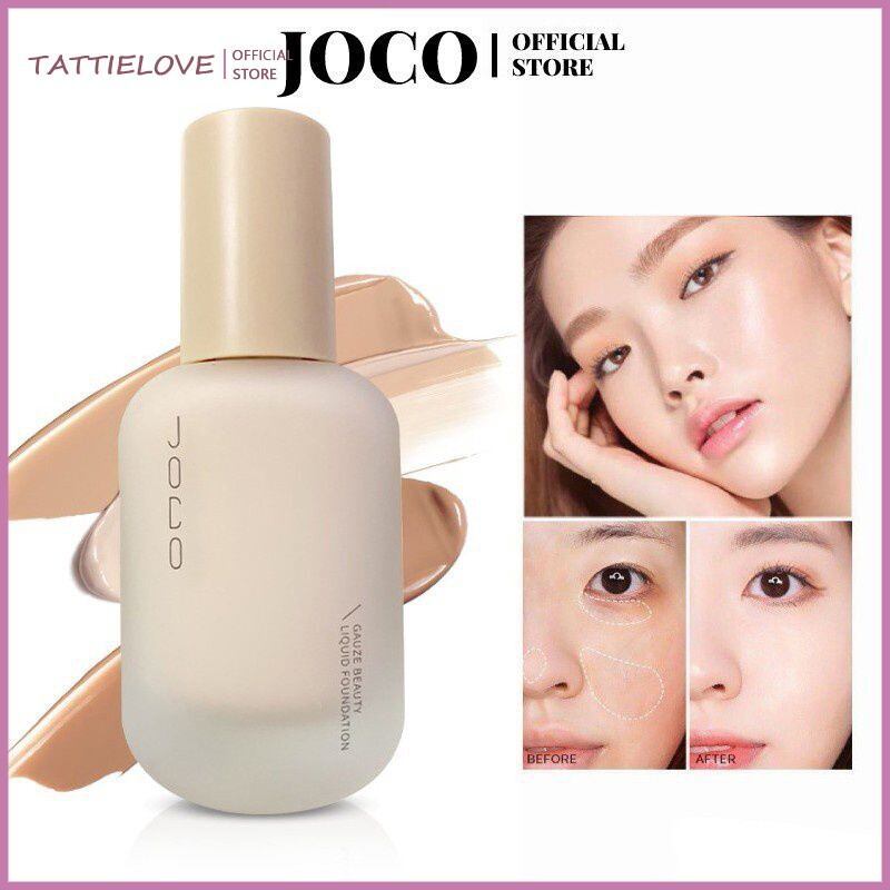 Tattielove JOCO Matte Liquid Foundation Long-wearing Oil-control Face Base Full Coverage Airproof คอ
