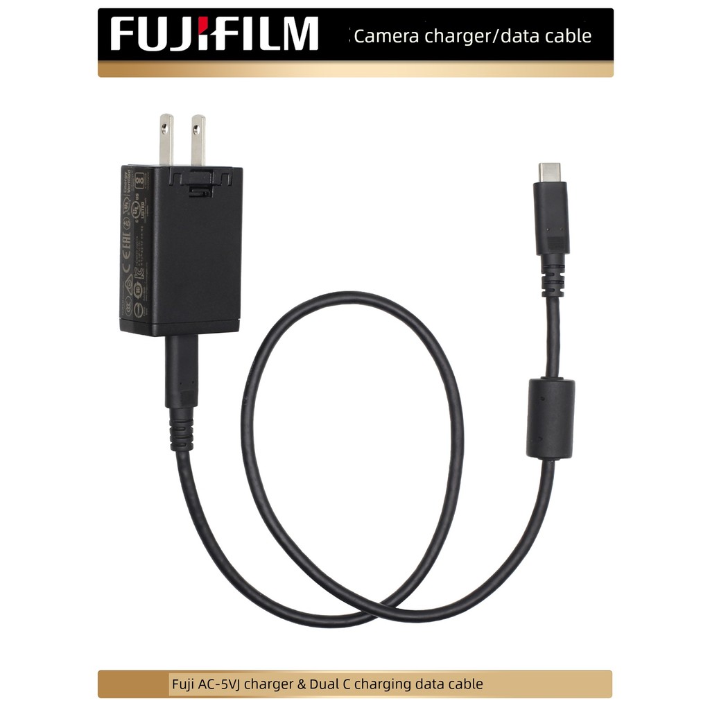 Fujifilm/Fuji Micro Single AC-5VJ กล้อง USB Direct Charger GFX100II 100S XS20 XH2S XA7 XT5 XT4 XM5 P