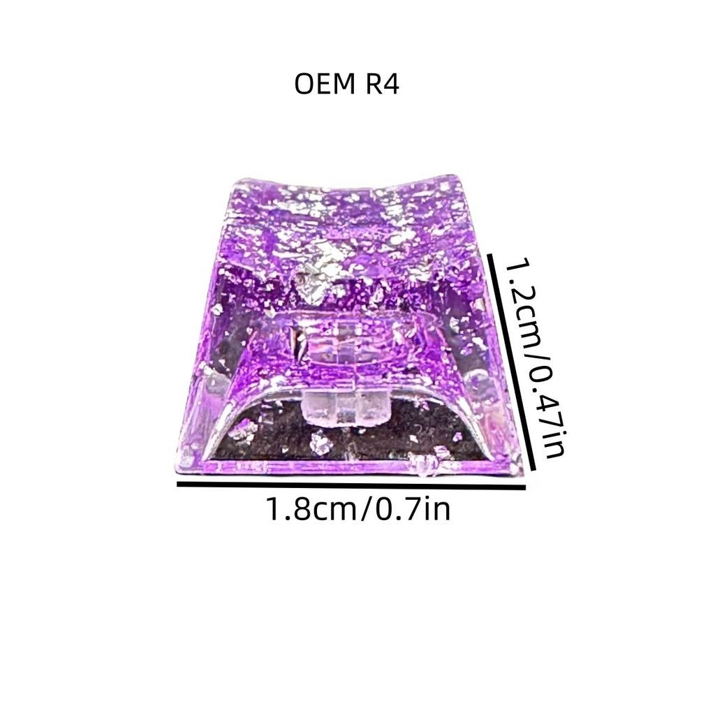 เรซิ่น High-value Epoxy Handmade diy Translucent Cross Mechanical Keyboard Keycap R4z6.2