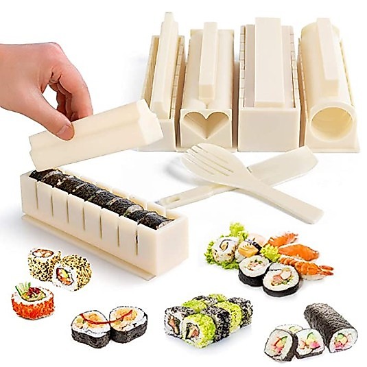 ซูชิ แม่พิมพ์ซูชิ DIY เครื่องทำซูชิ อุปกรณ์ทำอาหารญี่ปุ่น ชุดซูชิ10/11ชิ้น พร้อมส่ง