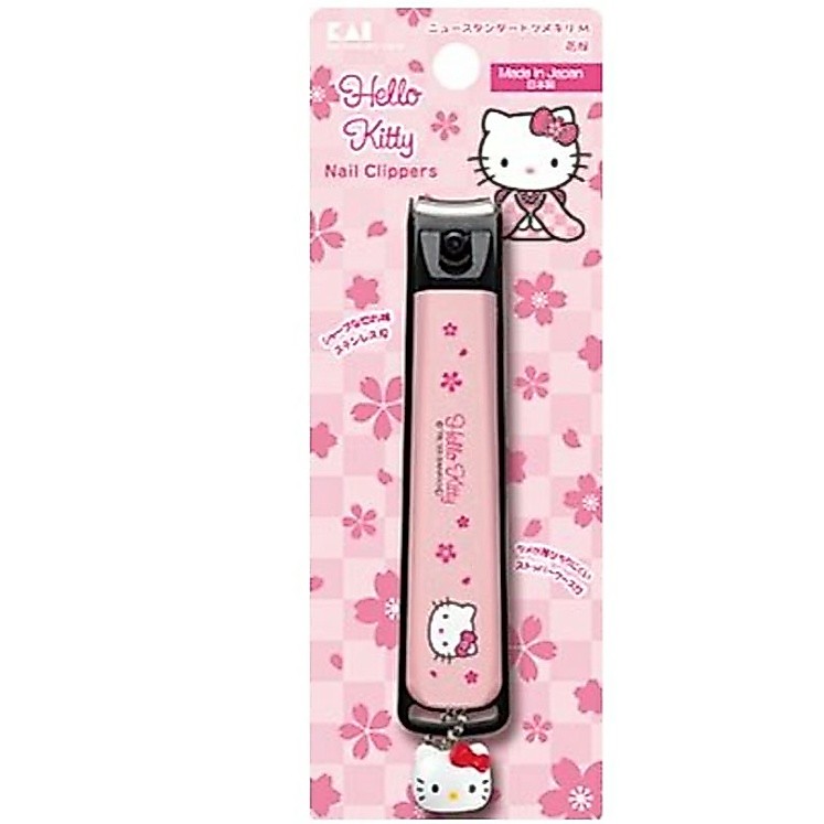 KAI hello kitty Japanese nail scissor S flower cherry blossoms sakura