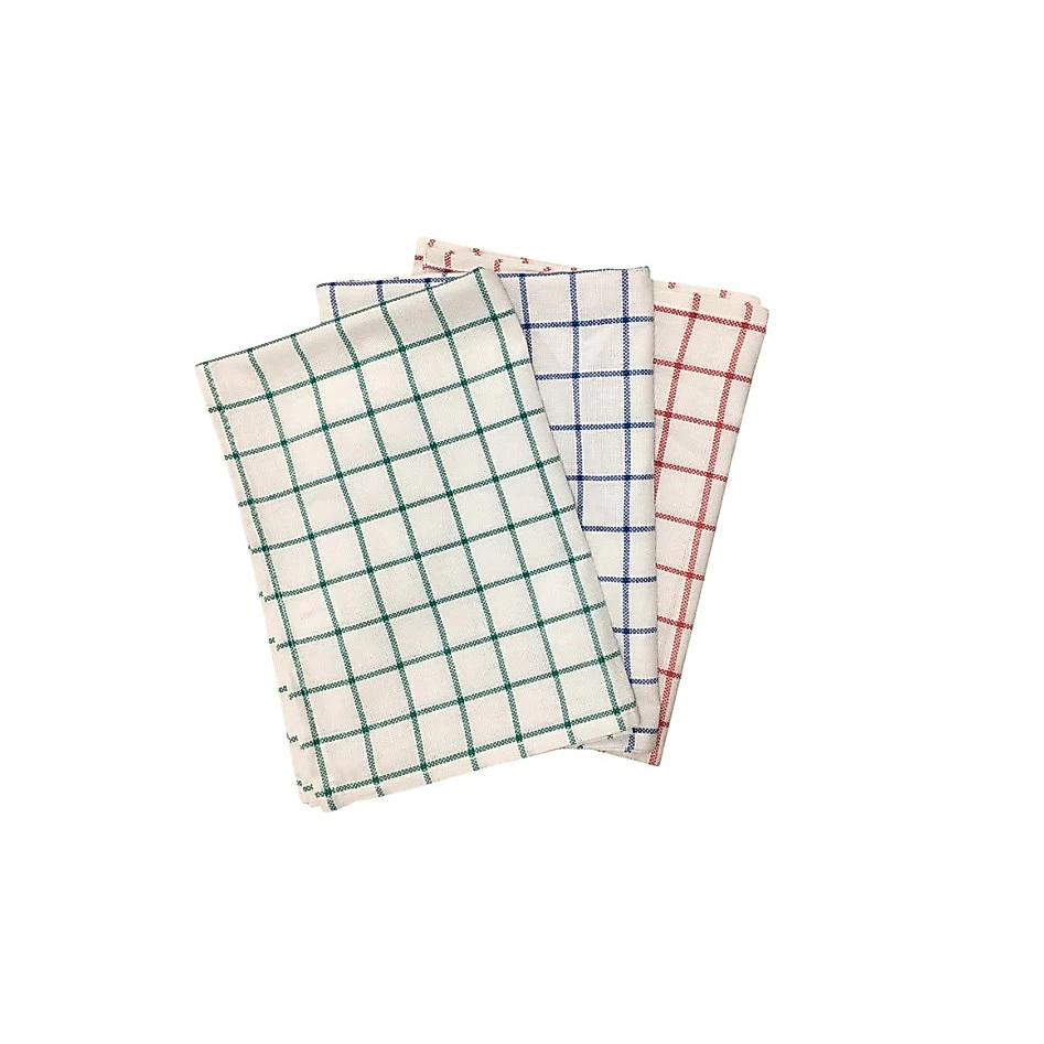 ผ้าเช็ดแก้ว ผ้าเช็ดจาน คัตตอนแท้COTTON100% 50*75ซม(20*30นิ้ว) ซับน้ำดี ไม่เป็นขุ่ย แห้งไว้ ไซส์ใหญ่