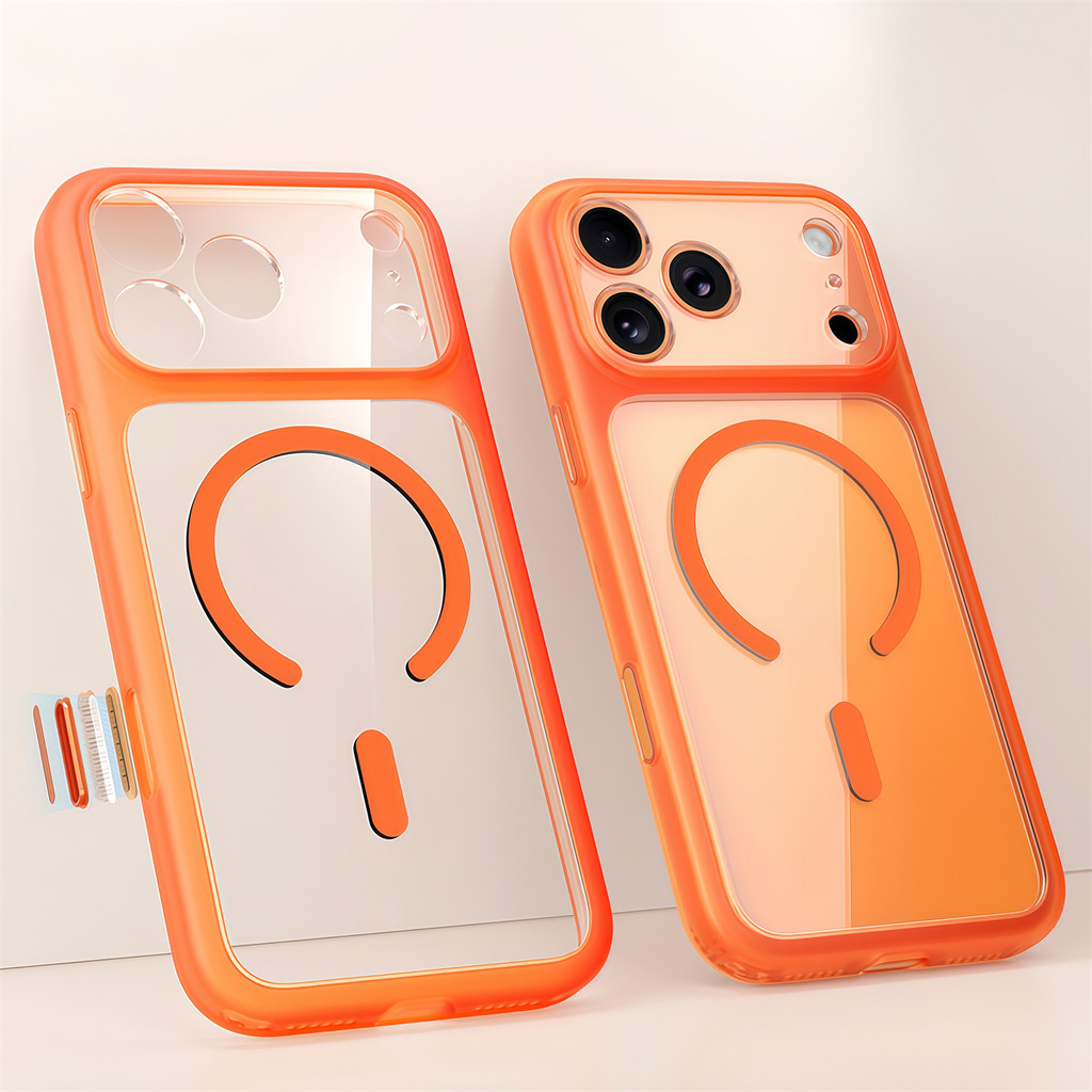 เคสโทรศัพท์แม่เหล็กโปร่งแสงระดับพรีเมียมสําหรับ IPhone 14 15 16 17 Pro Max Hard Pc Casing Clear เคสกันกระแทก