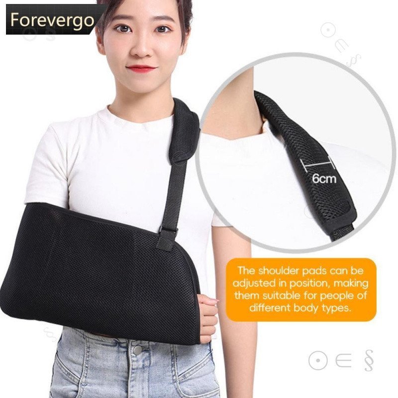 FOREVERGO Breathable Forearm สลิงสําหรับแตกหักปรับแขนไหล่ Immobilizizer คอไหล่ข้อมือสนับสนุนกีฬาการบ