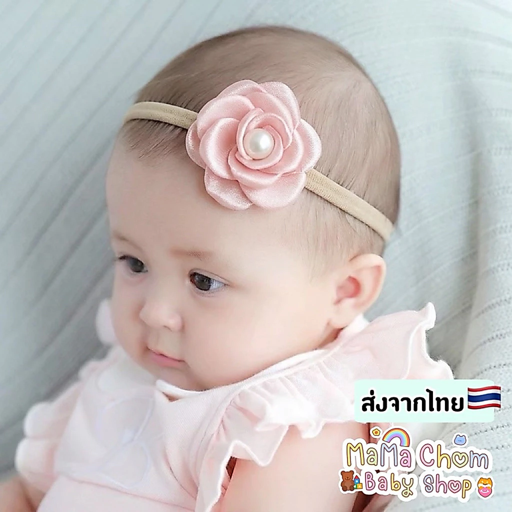 🇹🇭พร้อมส่ง🇹🇭ที่คาดผมเด็กแรกเกิด รุ่นlovely day คาดผมเด็กอ่อน0-12เดือน