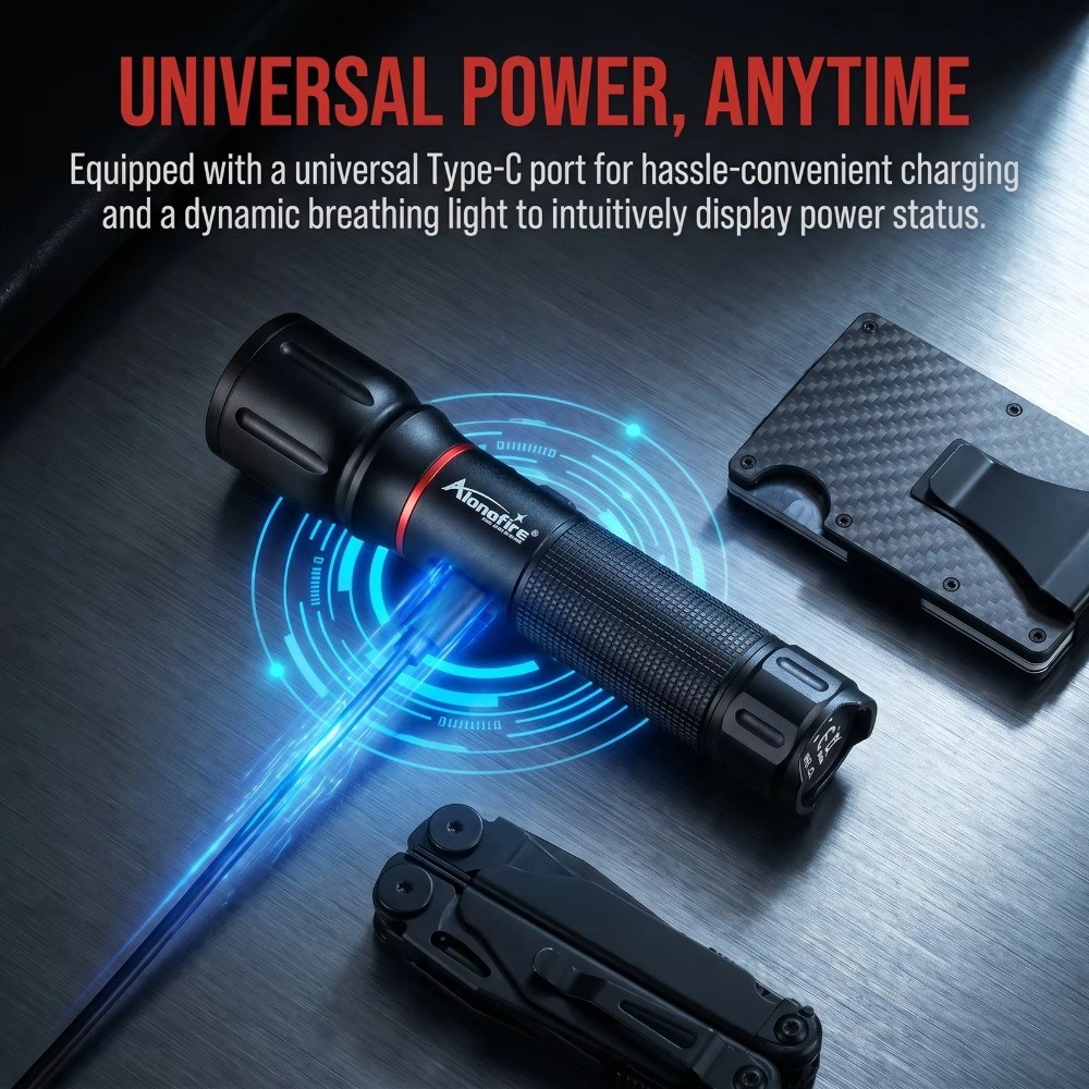 Alonefire كشاف UV ‏2 في 1 ‏395/365nm ‏X107 قابل للتقريب — صورة 4